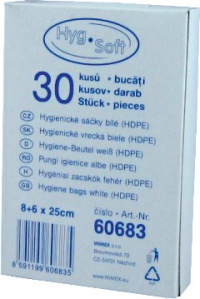 Hygienické sáčky bílé HDPE 30ks