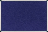 Textilní tabule v AL rámu modrá 120x90cm