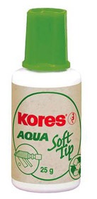 Opravný lak KORES Aqua Soft Tip 25ml s houbičkou