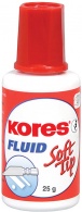 Opravný lak Kores Fluid Soft Tip 25ml s houbičkou