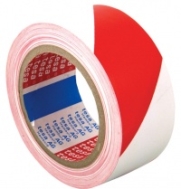 Výstražná lepicí páska červeno-bílá 50mm/66m