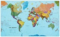 Nástěnná mapa světa politická 200x120cm