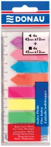 Plastové záložky DONAU velké 8 barev