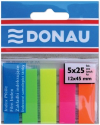 Plastové záložky DONAU velké 5 barev