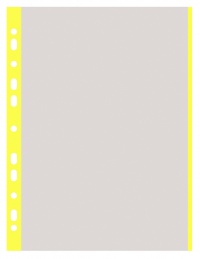 Prospektový obal "U" COLOR A4 žluté okraje 100ks