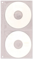 Závěsný obal na 2 CD/DVD 10ks