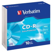 CD-R Verbatim 700MB/52x slim 10ks ExtraProtection