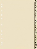 Papírový rozlišovač bílý HIT A4 s abecedním členěním A-Z