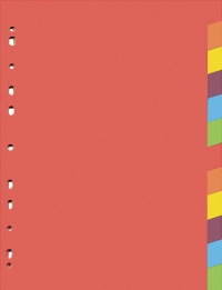 Papírový rozlišovač barevný HIT A4 12 barev