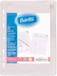Závěsný obal na zip BANTEX A5 transparentní