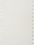 Rozlišovač A4 číslovaný 1-12 šedý