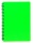 Blok BOBO plastik neon A5 60 listů linkovaný zelený