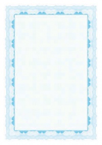 Certifikační papír 95g modrý