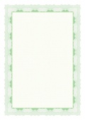 Certifikační papír 95g zelený