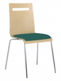Židle jídelní ELSI TC BUK D6 tm.zelená