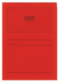 Papírová deska ,,L" ELCO ORDO s okénkem A4 červená