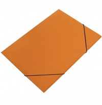 Prešpánové deska s gumou a chlopněmi A4 oranžová