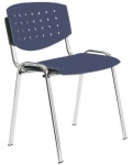 Konferenční židle TAURUS LAYER P27 modrá chrom.rám