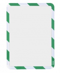 Kapsa magnetická bezpečnostní signální A4 zeleno-bílá