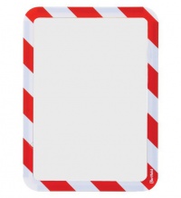 Kapsa samolepicí bezpečnostní signální A4 červeno-bílá