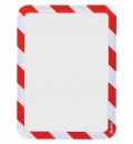 Kapsa magnetická bezpečnostní signální A4 červeno-bílá