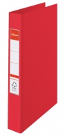 Pořadač Esselte 2-kroužkový PP A4 35mm červený
