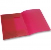 Deska s gumou Diagonal A4 transparentní červená