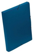 Neprůhledný box s gumičkou A4 modrý