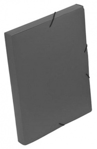 Neprůhledný box s gumičkou A4 šedý