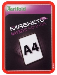 Kapsa s rámečkem TARIFOLD Magneto Solo A4 červená