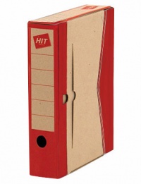 Archivační krabice HIT Board Colour A4 75mm červená