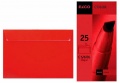 Obálka ELCO C5 červená s krycí páskou 25ks