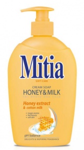 Tekuté mýdlo MITIA honey milk 500ml s dávkovačem
