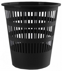 Odpadkový koš děrovaný 12L černý