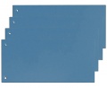 Papírový rozlišovač HIT 105x240mm modrý