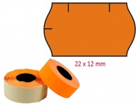 Etikety CONTACT do kleští 22x12mm oranžové