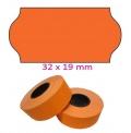 Etikety METO do kleští 32x19mm oranžové