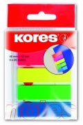 Plastové záložky KORES Index Strips 5 barev