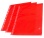 Prospektový obal ,,U" barevný A4 červené okraje transparentní