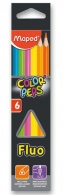 Pastelky Maped Color Peps Fluo 6ks
