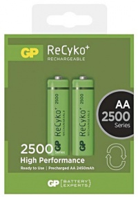 Nabíjecí baterie GP RECYKO AA 2500mAh 2ks