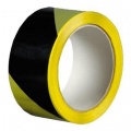Výstražná lepicí páska PVC 50mm 22m žluto-černá