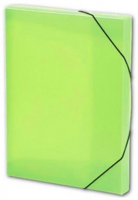 Box s gumou OPALINE A4 zelený