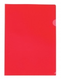 Obal ,,L" PVC barevný transparentní A4 červený