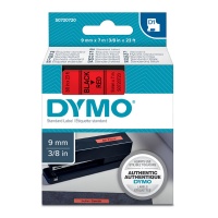 DYMO páska D1 40917 9mm x 7m černo/červená