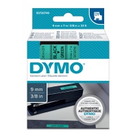 DYMO páska D1 40919 9mm x 7m černo/zelená 