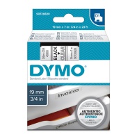DYMO páska D1 45800 19mm x 7m černo/transparent
