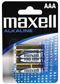 Baterie MAXELL alkalická AAA 4ks