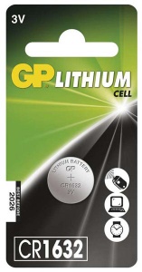 Knoflíková baterie GP Lithium CR 1632