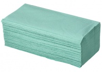 Papírové ručníky Z-Z skládané zelené 5000ks - 040116